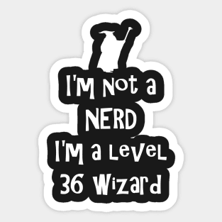 Not a nerd Sticker